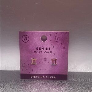EARTHBOUND Sterling Silver Gemini Earrings